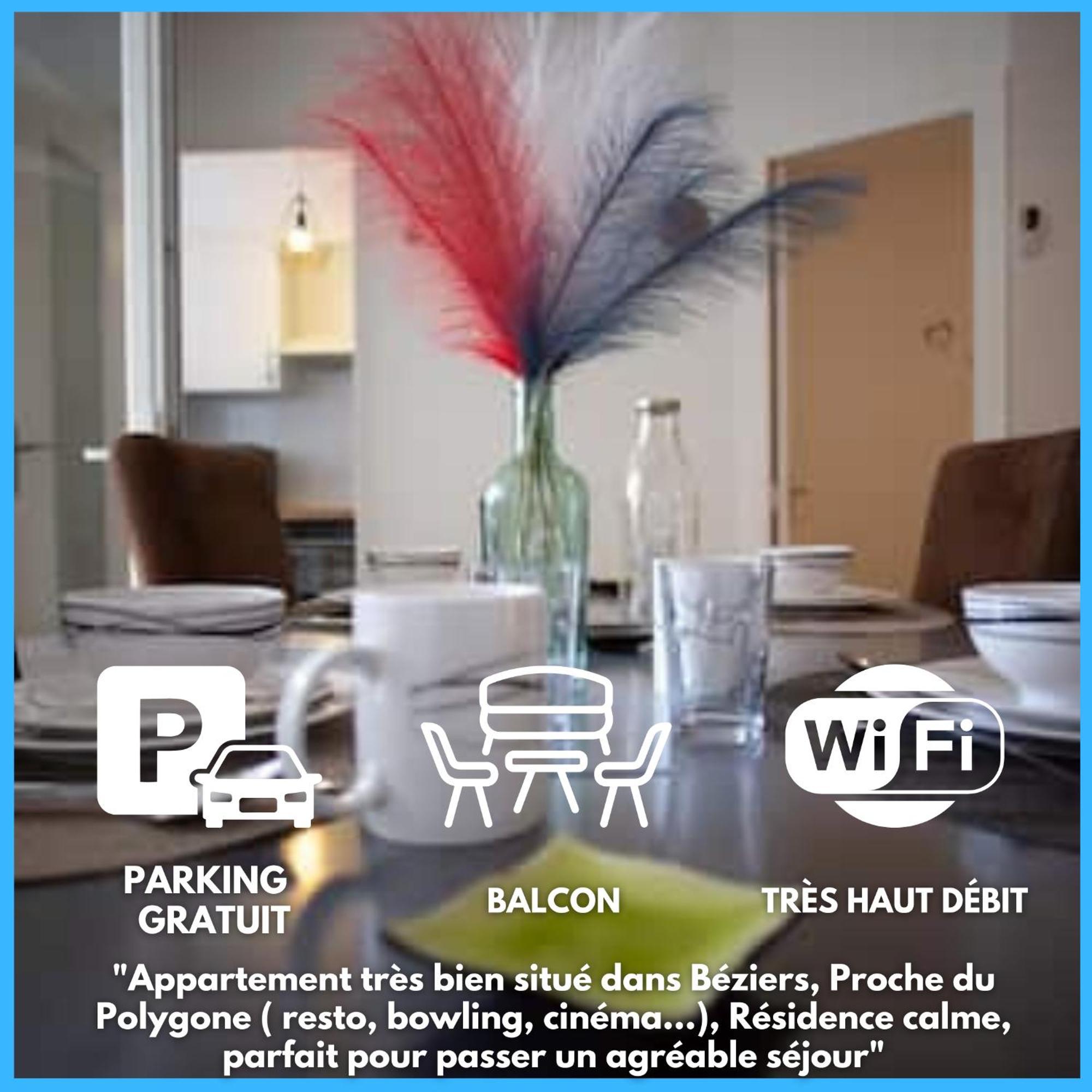 Le Cypres - Appartement Ideal Pour Vos Vacances Ou Vos Deplacements Professionnels A Béziers Dış mekan fotoğraf